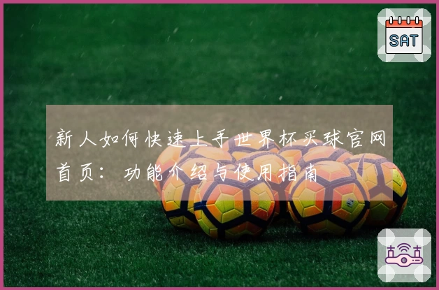 新人如何快速上手世界杯买球官网首页：功能介绍与使用指南